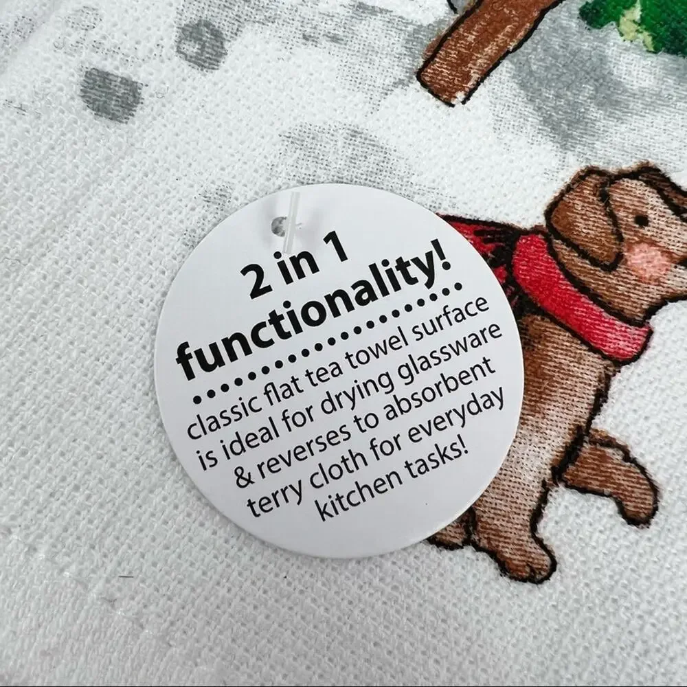 Snowman Dish Towels - Set of Two - NWT